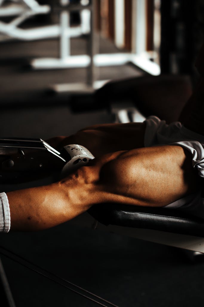 Leg of Man at Gym